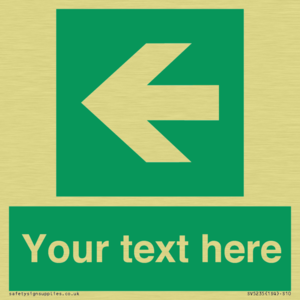 Custom Arrow Left Sign